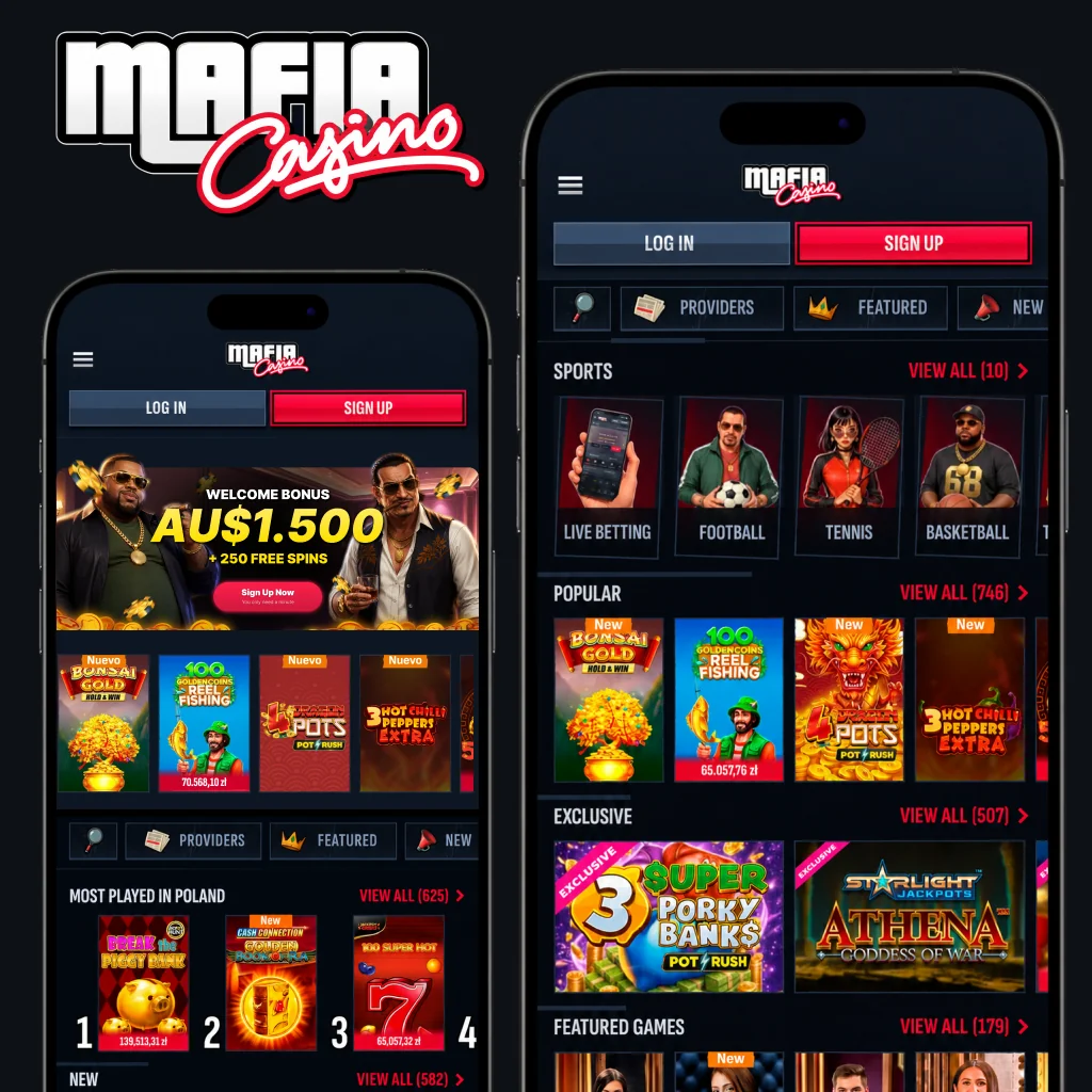 Mafia Casino login and registration